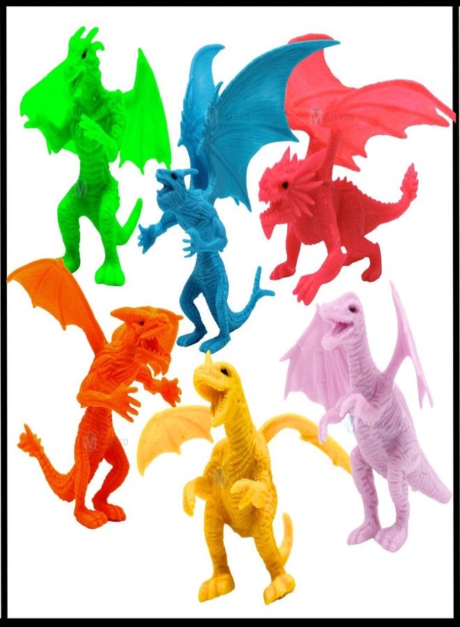 Mallexo Realistic Dragons Dinosaur Animal Toys for Kids 3+ Years 11PCs Roar Jurassic Park Dino Animals Toy Figure Set Mid Size Birthday Return Gifts Safari Animal Dino Egg Trees Action Figurine - Image 5